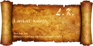 Lantai Kevin névjegykártya